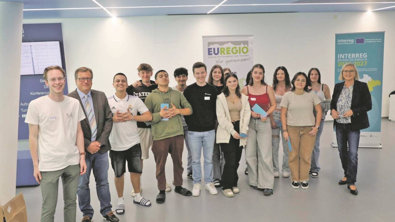 Die Gewinnerinnen und Gewinner des Europaquiz. 