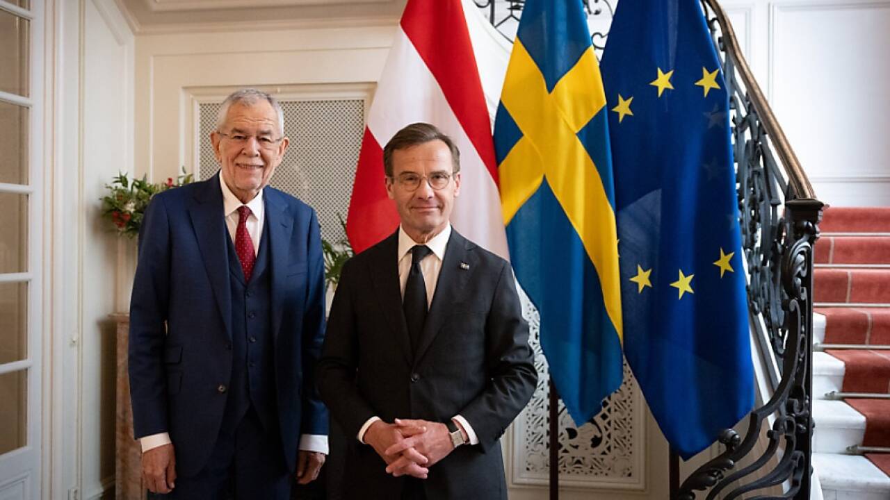 Bundespräsident Van der Bellen bei Schwedens Premier Kristersson Bundespräsident Van der Bellen bei Schwedens Premier Kristersson