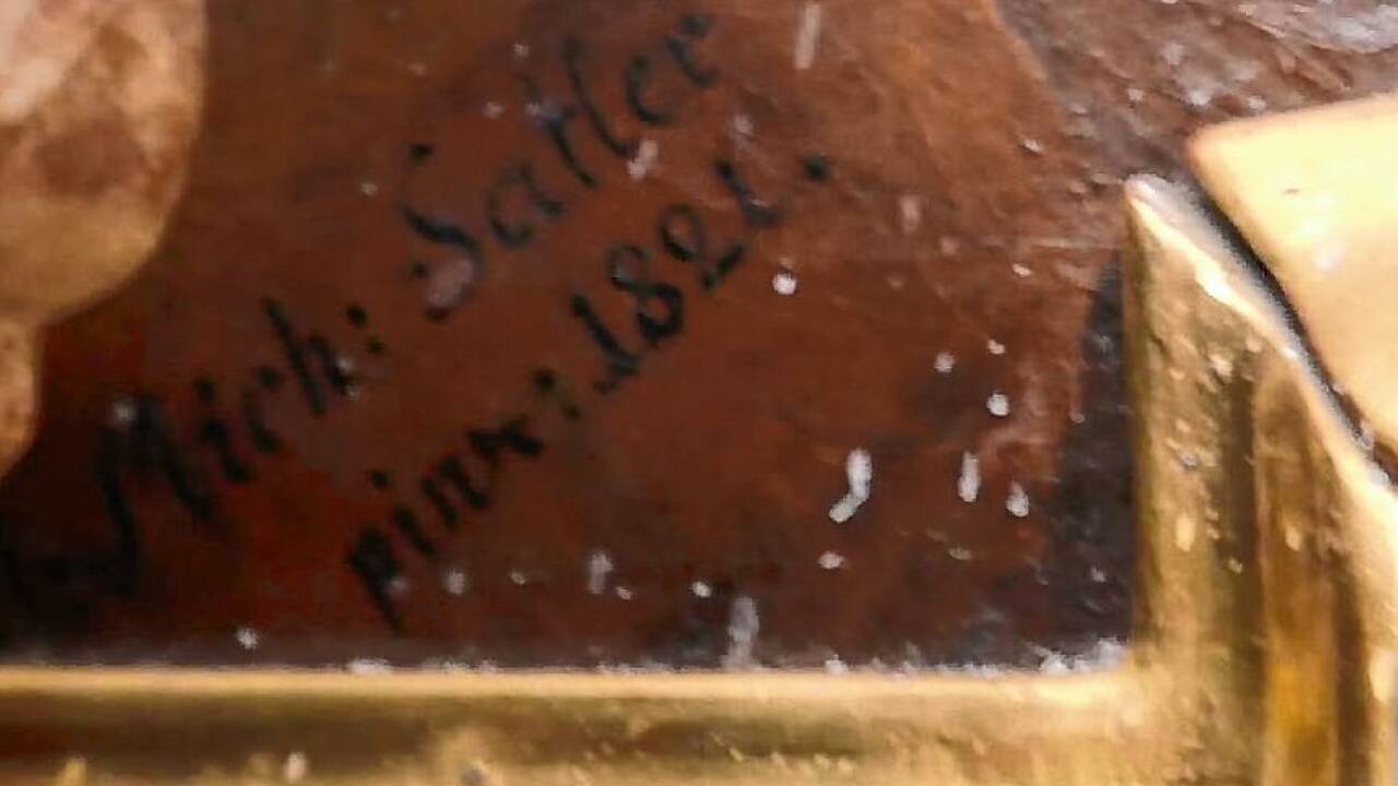 Die Signatur von J(ohann) Mich(ael) Satler.  