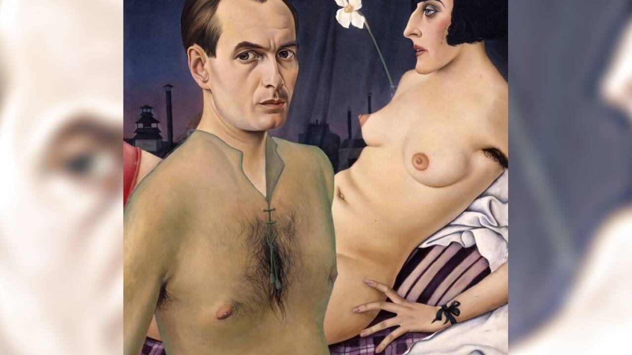 „Selbstbildnis mit Modell“ von Christian Schad aus dem Jahr 1927  