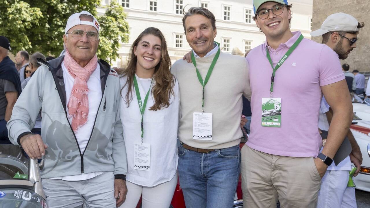 Dieter, Sophia, Alexander und Matthäus Quester (von links). 