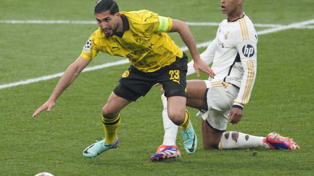 Emre Can (links) und der BVB forderten Jude Bellinghams Madrilenen. 