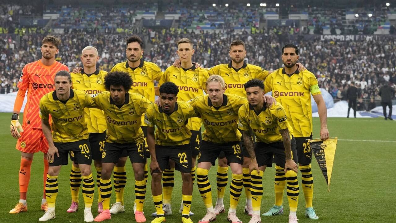 Die BVB–Startelf. 