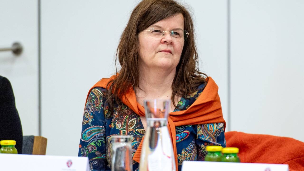 Karin Lindorfer bei der Angelobungssitzung in Kolpingsaal in Hallein. 