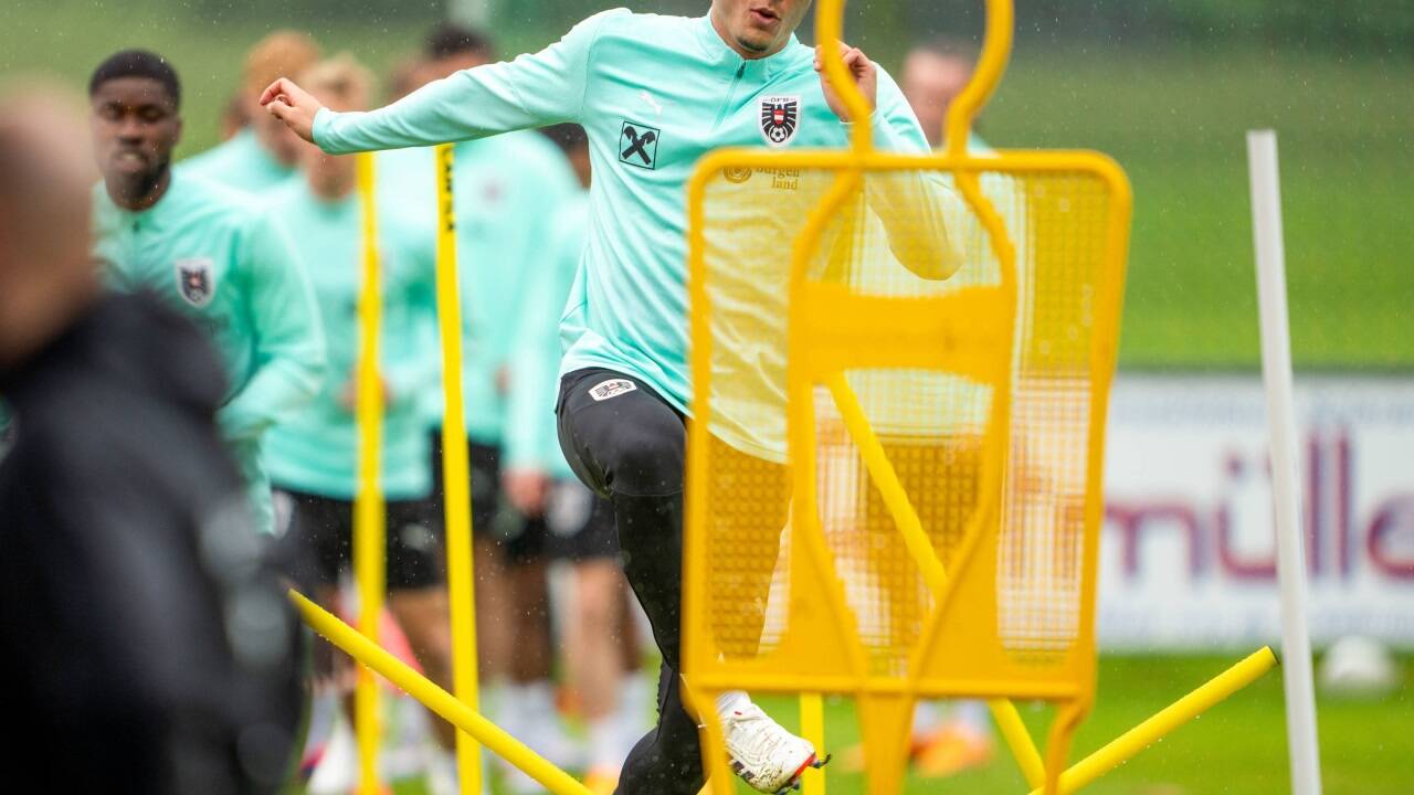 Bulle Flavius Daniliuc trainiert mit der ÖFB-Auswahl. 