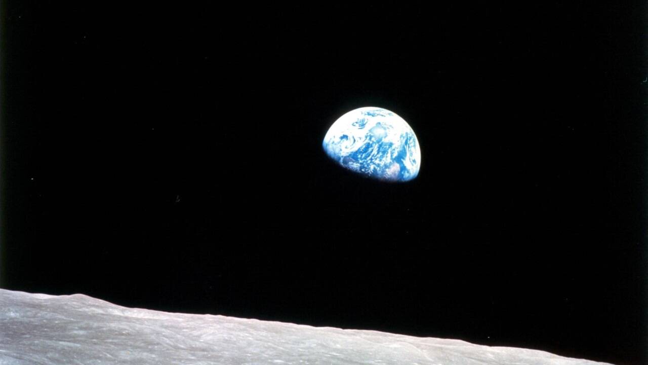 Das legendäre „Earthrise“-Foto, aufgenommen 1968 von William Anders. Das legendäre „Earthrise“-Foto, aufgenommen 1968 von William Anders.