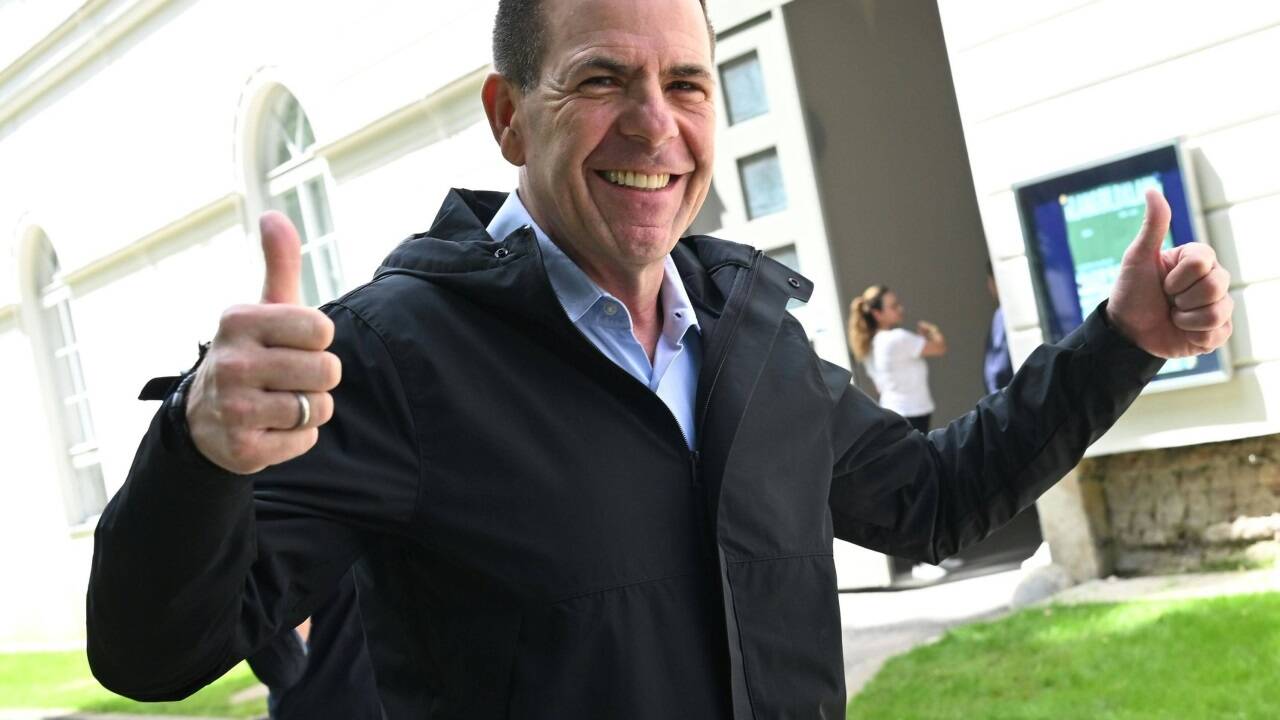 FPÖ-Spitzenkandidat Harald Vilimsky zeigte sich schon bei der Stimmabgabe Sonntagmittag zuversichtlich.  