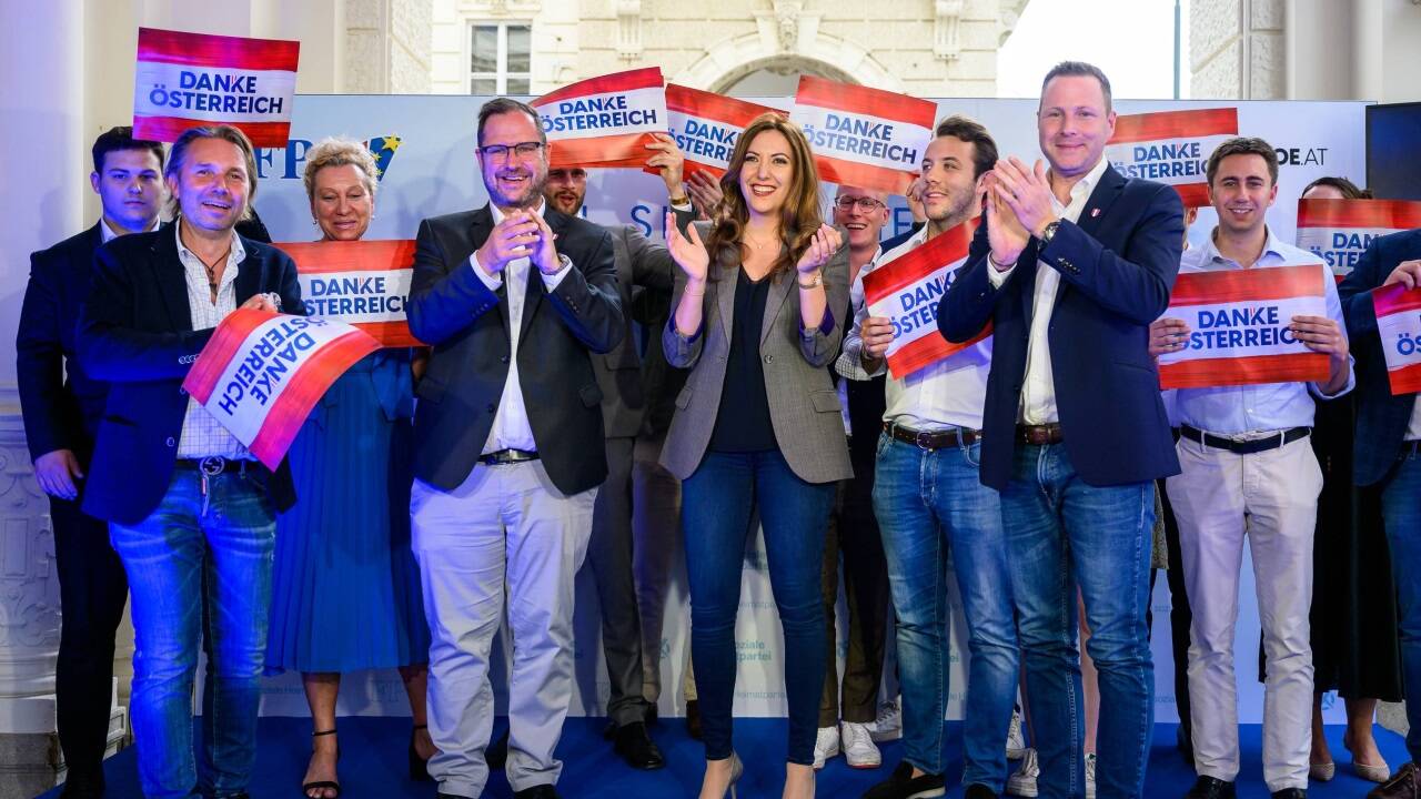 FPÖ-Wahlparty am Sonntag in Wien.  