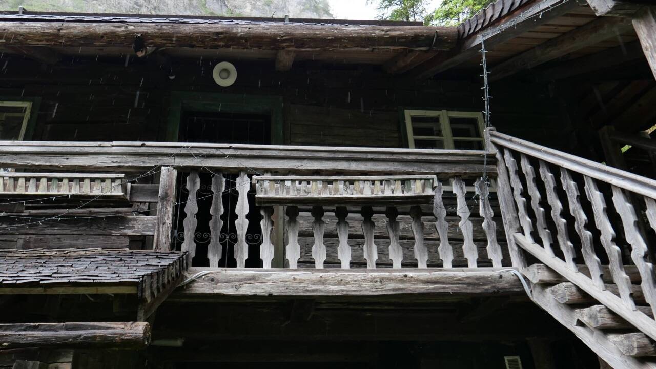 Der Balkon über der Tordurchfahrt.  