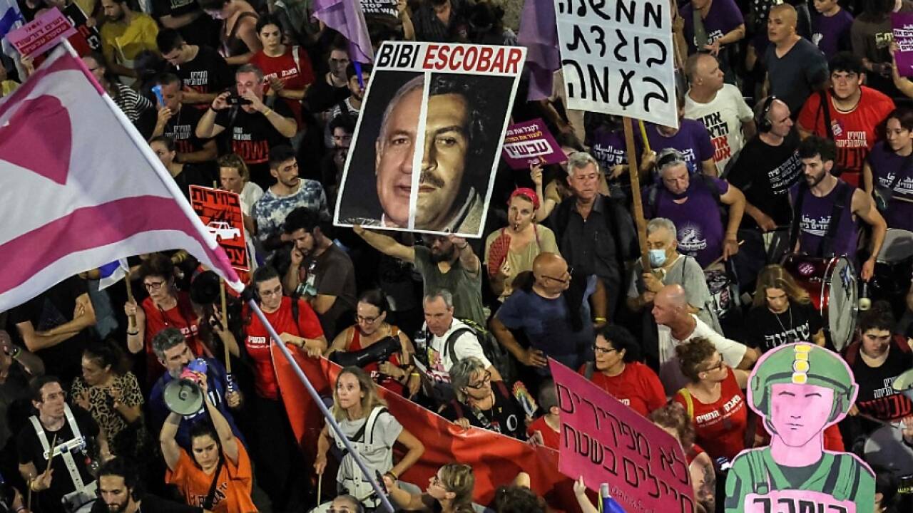 Protestveranstaltung in Tel Aviv. 