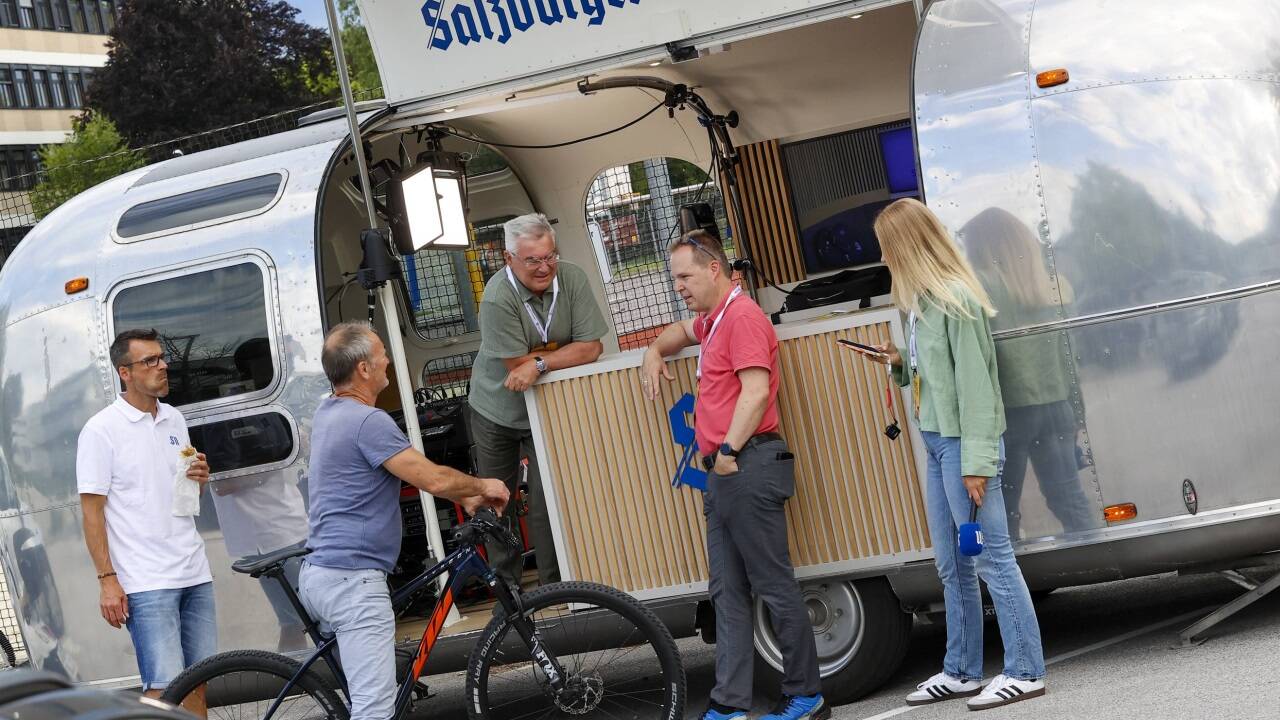 Der „Airstream“ der Salzburger Nachrichten war ein Hingucker. 