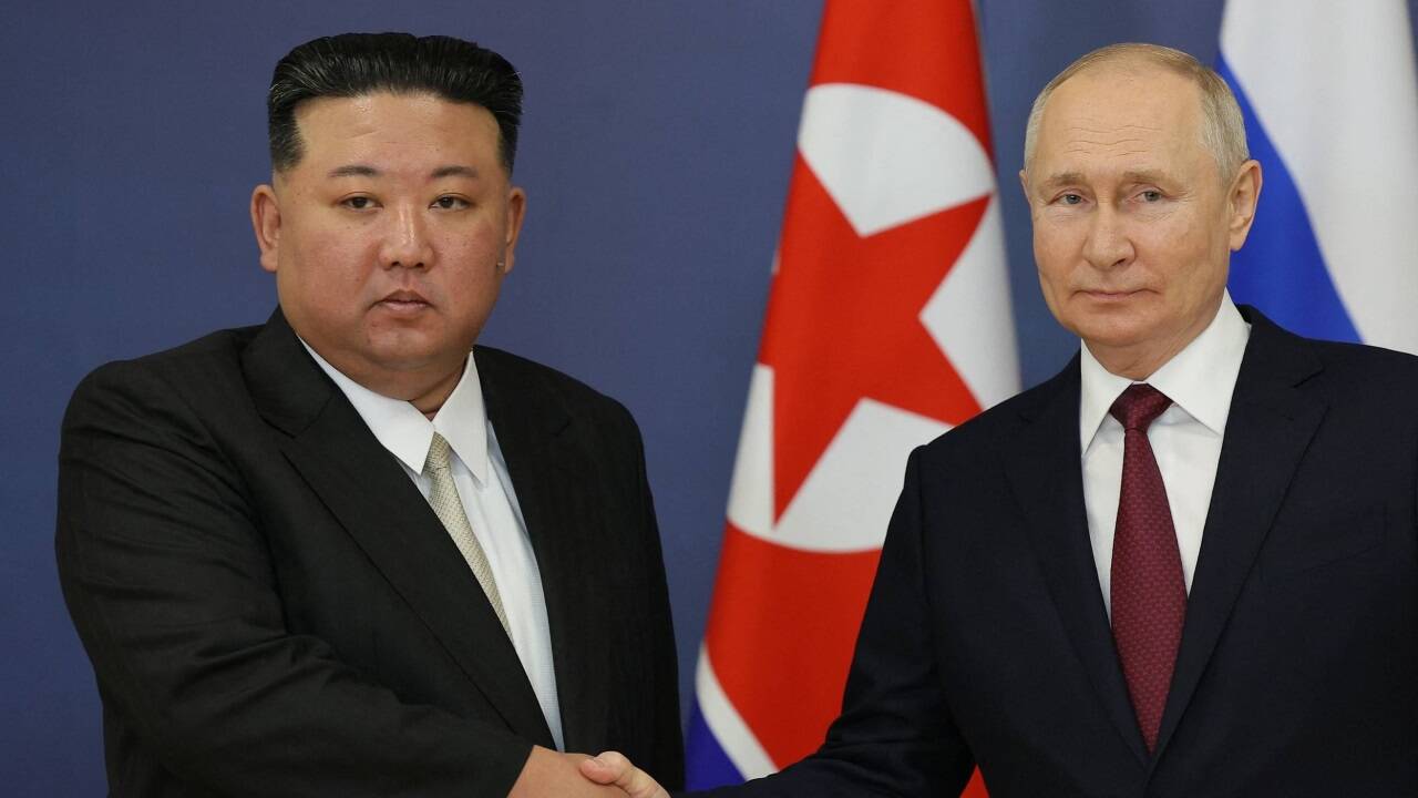 Nordkoreas Machthaber Kim Jong-un besuchte im September 2023 Kremlchef Wladimir Putin. 