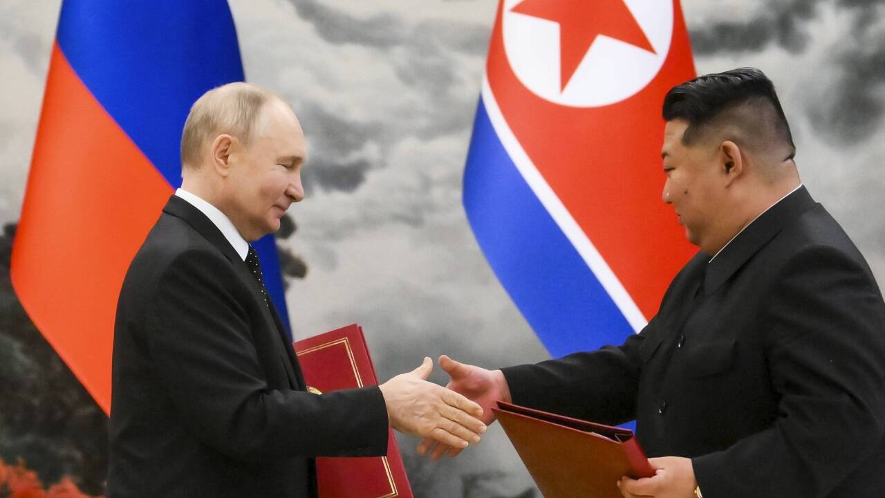 Zwei Brüder im Geiste: Putin und Kim Jong Un.  