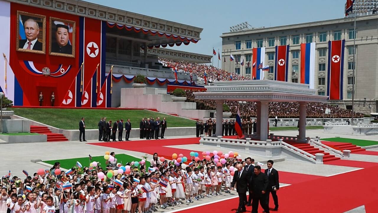 Empfang für Putin in Nordkorea 