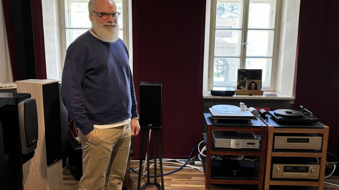 Nicolas Lachmayer in der Hi-Fi Lounge.  