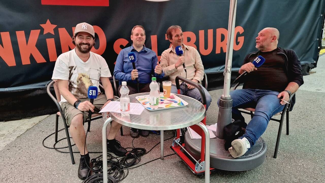 Salzburger Popcast zu Gast beim Sternenkino: Robert Innerhofer, Florian Oberhummer, Clemens Panagl und Bernhard Flieher. 