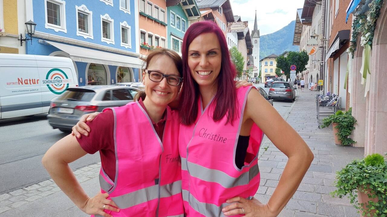Franziska Wagner und Christine Holzmann von der Interessengemeinschaft für Golling haben das Fest organisiert, gemeinsam mit vielen Helferinnen und Helfern. 