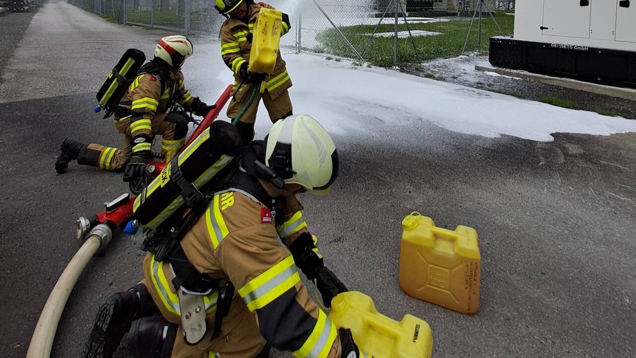 Trafobrand in Bruck. 