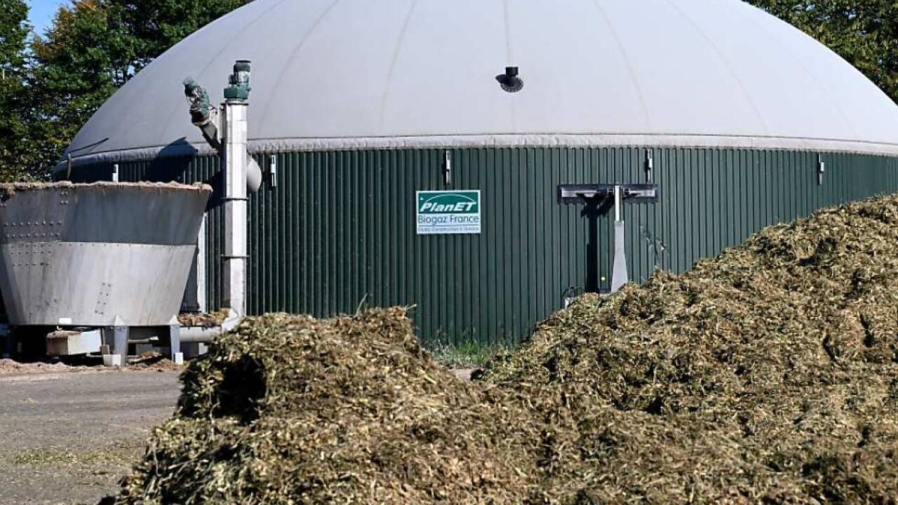 In einer Biogas-Anlage werden Abfälle zu Methan vergoren 