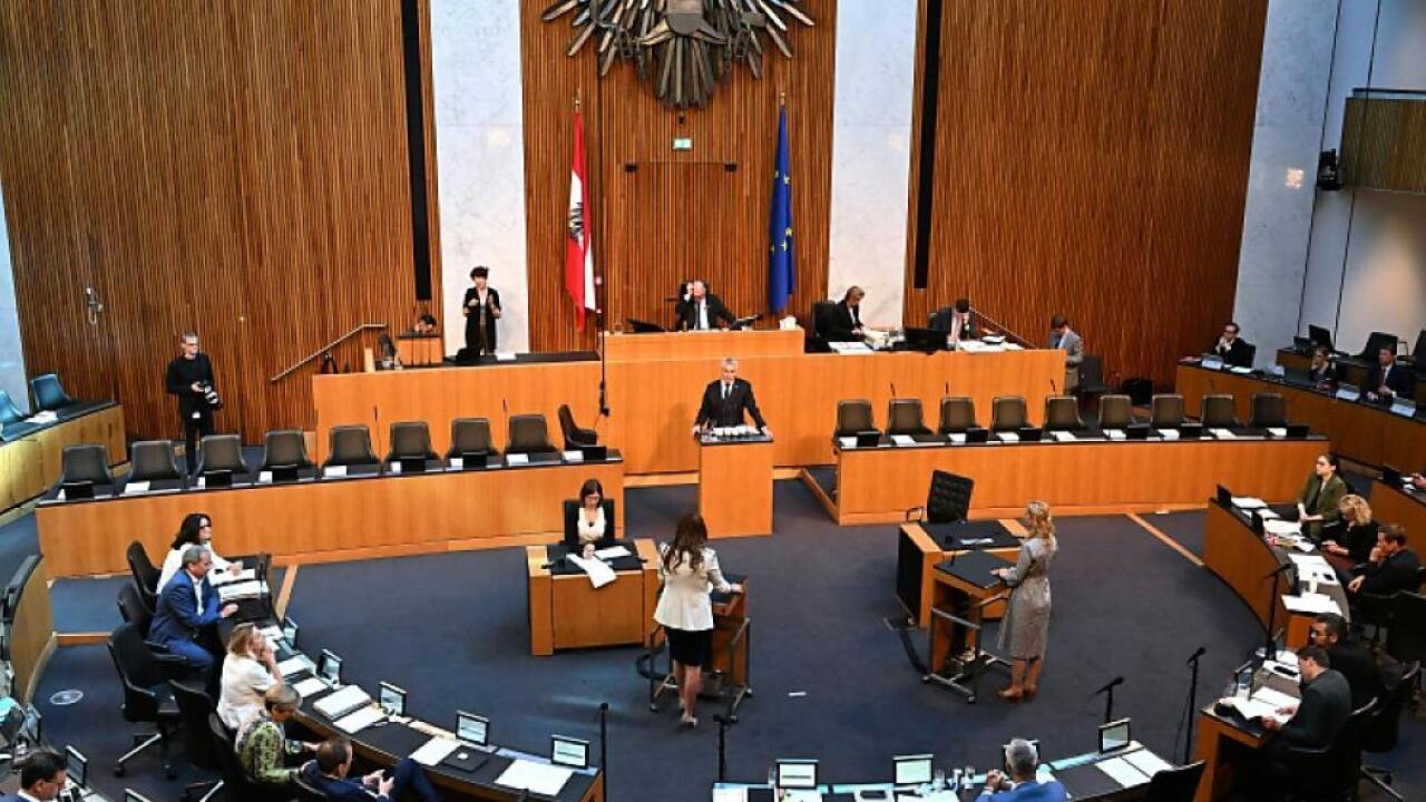 Blick ins Nationalratsplenum am Freitag  Blick ins Nationalratsplenum am Freitag