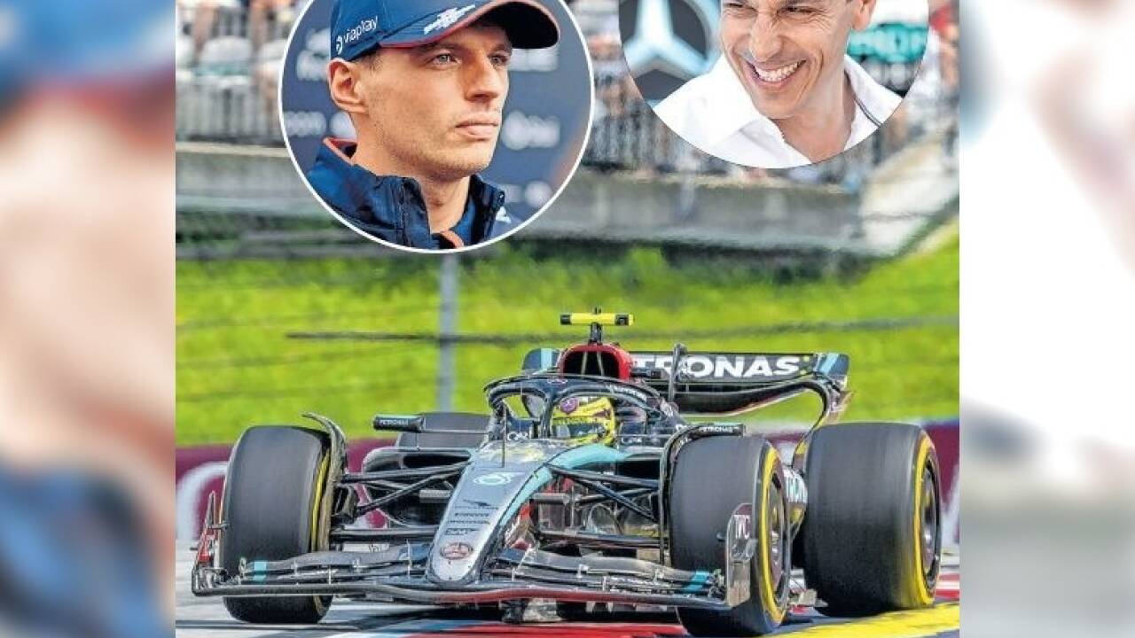 Toto Wolff (kl. Bild r.) möchte Max Verstappen (kl. Bild. l.) schon bald im Mercedes sehen. Toto Wolff (kl. Bild r.) möchte Max Verstappen (kl. Bild. l.) schon bald im Mercedes sehen.