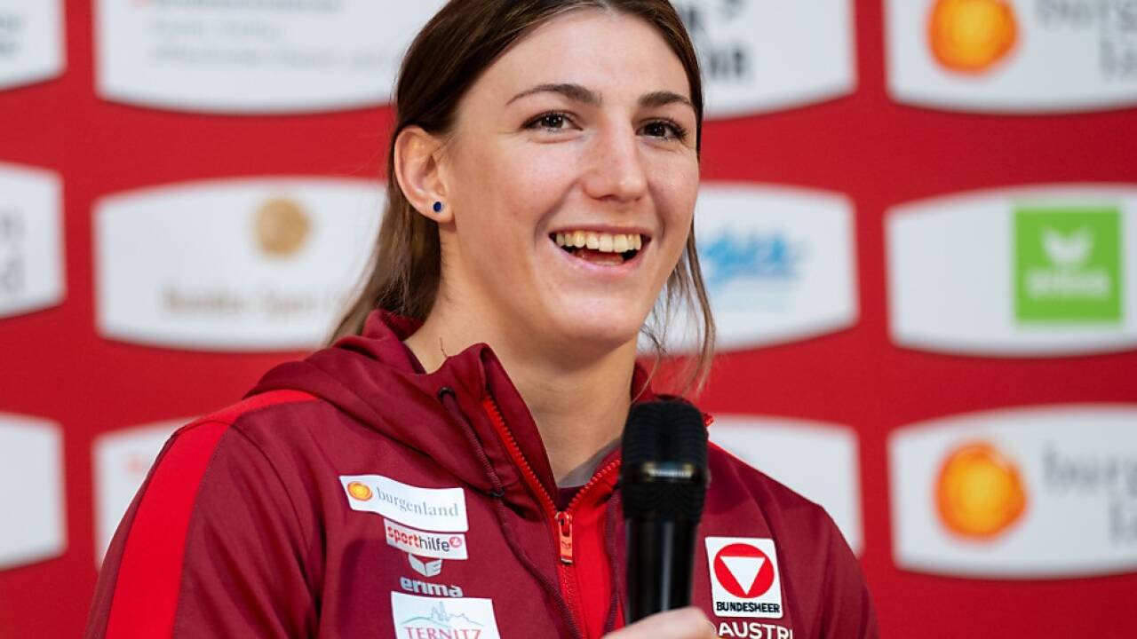 Michaela Polleres freut sich über die Fahnenträger-Nominierung/Archiv 