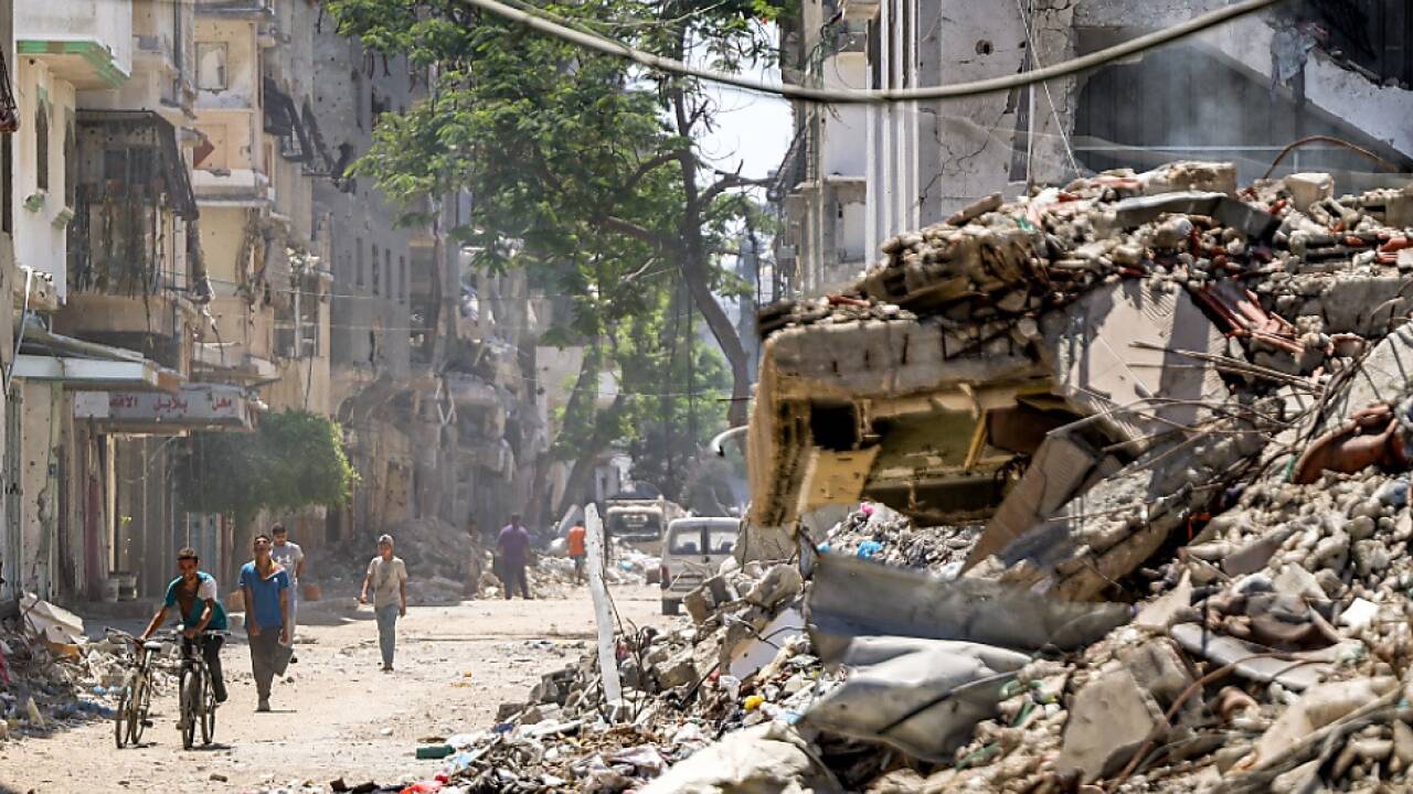 Zerstörte Häuser in Gaza-Stadt 