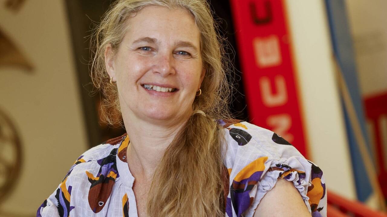 Barbara Loidl bei den Vorbereitungen für die Jubiläumsausstellung. Barbara Loidl bei den Vorbereitungen für die Jubiläumsausstellung.