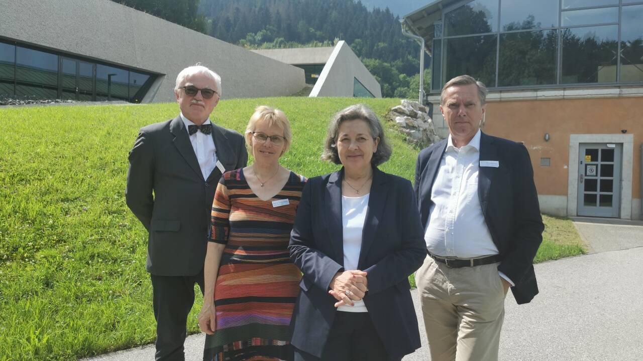 Bernhard Herbert (BDA), Claudia Theune (Uni Wien), Susanne Fischer (BLfD) und Christoph Bazil (BDA).  