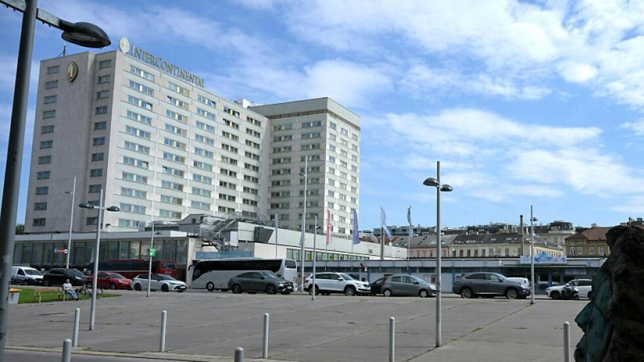 Das Heumarkt-Areal mit dem Hotel Intercontinental in seinem aktuellen Zustand 