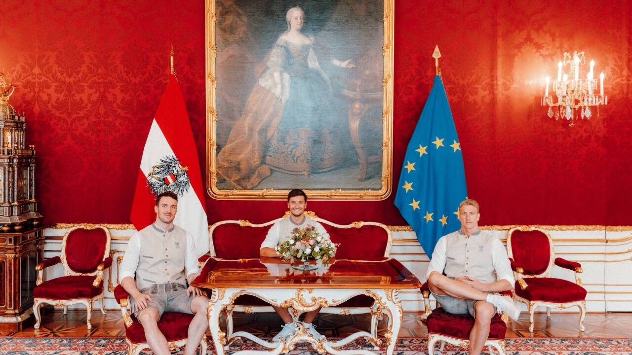 Bernhard Reitshammer, Valentin Bayer und Heiko Gigler.  Bernhard Reitshammer, Valentin Bayer und Heiko Gigler.