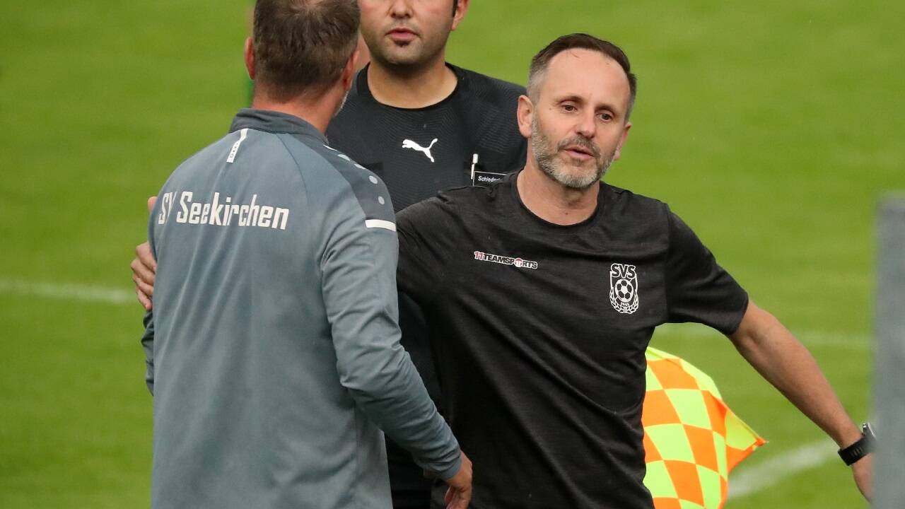 Mario Lapkalo (rechts) und seine Seekirchner hielten sich am Transfermarkt zurück. 