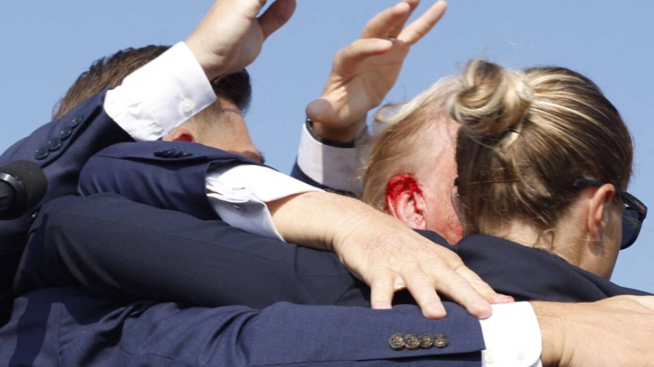 Trump am Ohr verletzt 