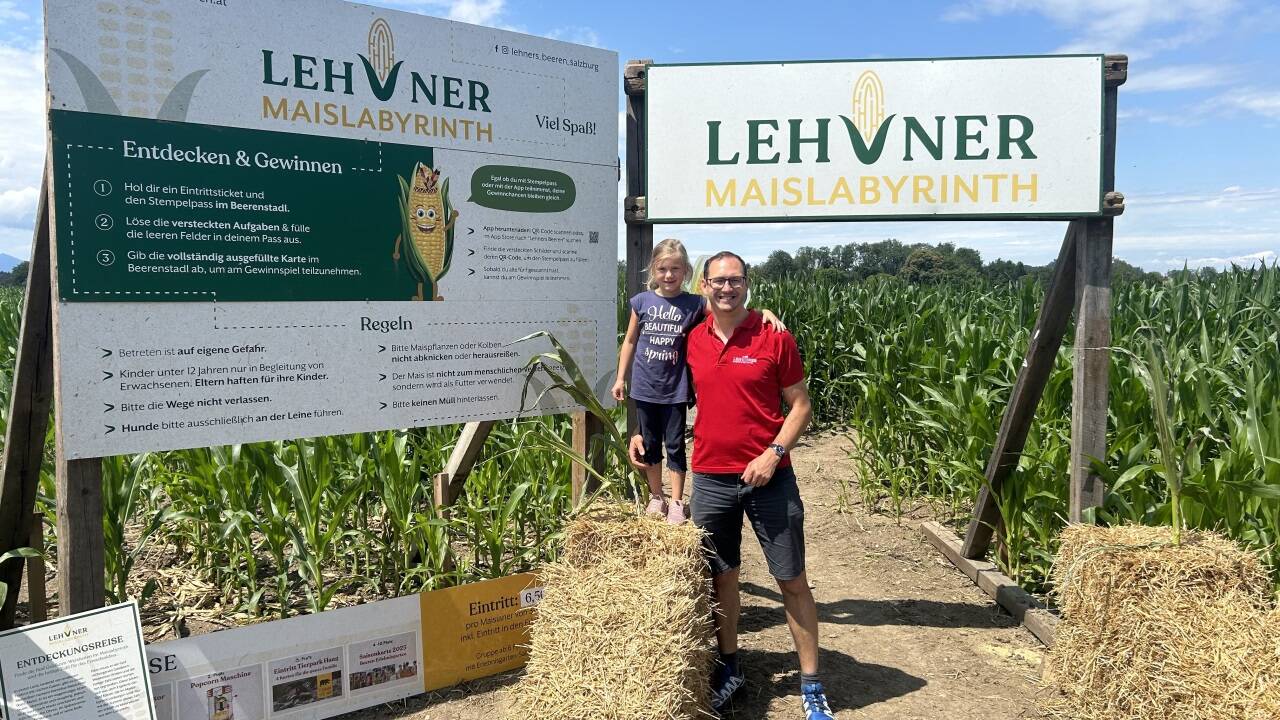 Das Maislabyrinth in Elsbethen. 