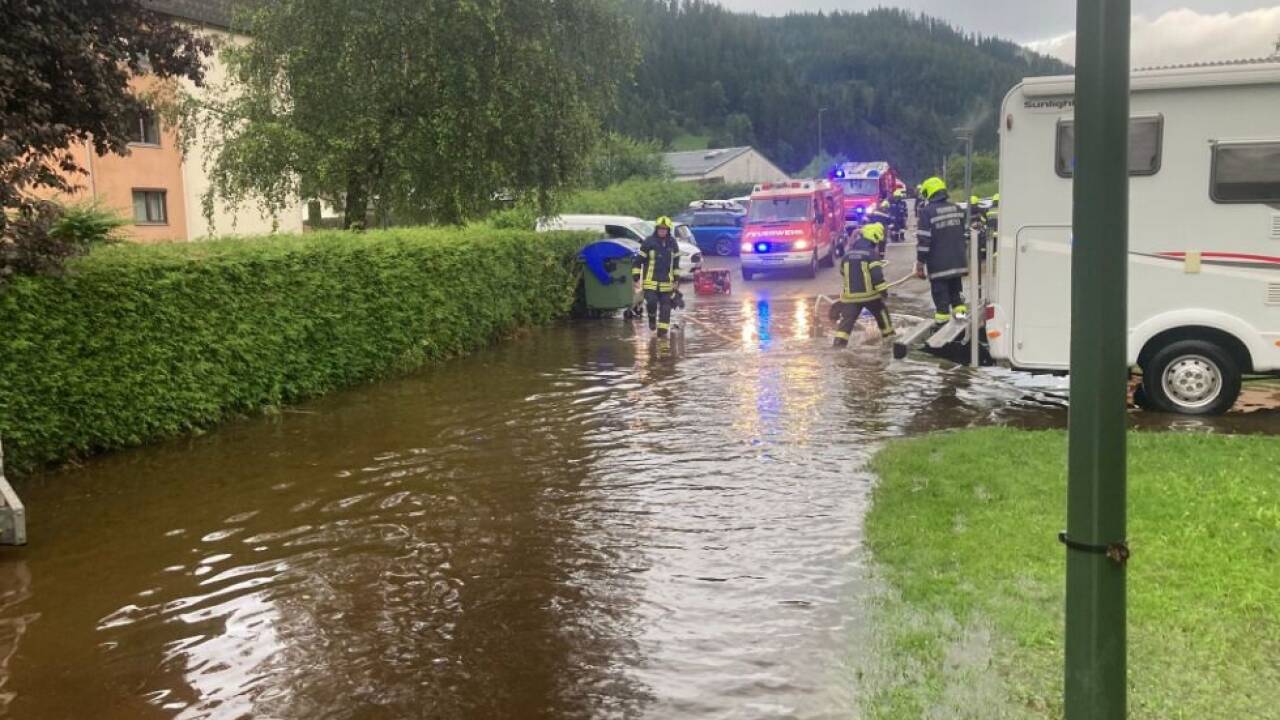 Kräftige Niederschläge führten zu Überschwemmungen 