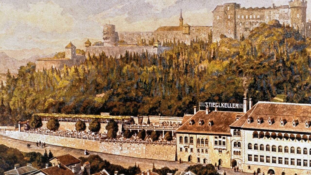 Die Gebäude des Stieglkellers beherbergen bis heute auch die ehemaligen Bierkeller. 