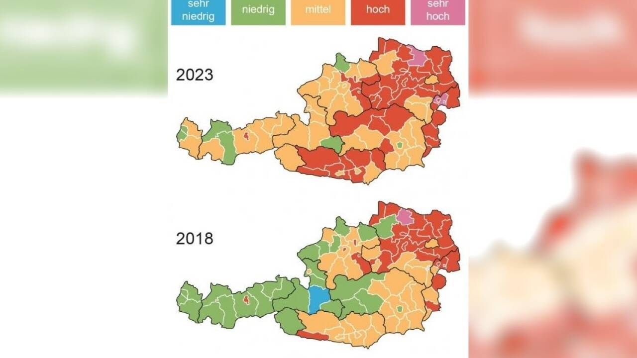Das Hitzerisiko wird größer. 