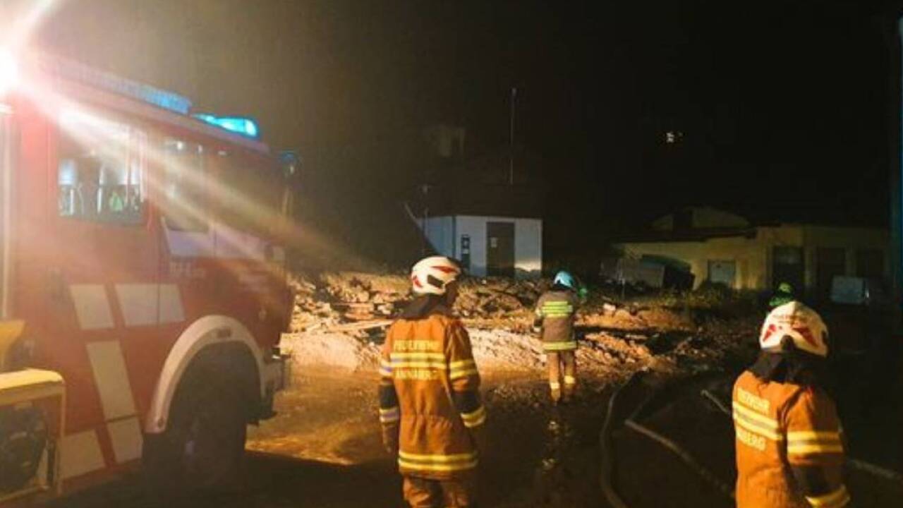 Schwere Unwetter führten in Lungötz zu Überschwemmungen. 