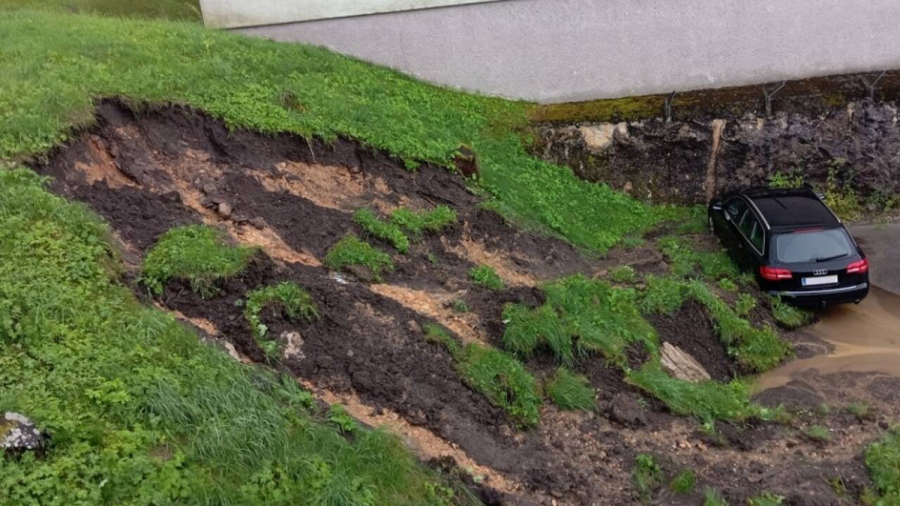 Schäden nach Starkregen im Bereich Mürzzuschlag  Schäden nach Starkregen im Bereich Mürzzuschlag