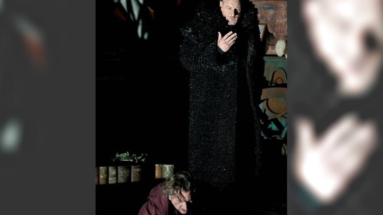 „Tristan und Isolde“, 2. Aufzug: Andreas Schager (Tristan), Günther Groissböck (Marke). „Tristan und Isolde“, 2. Aufzug: Andreas Schager (Tristan), Günther Groissböck (Marke).