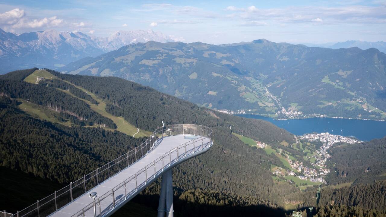 Die neue Plattform auf der Schmittenhöhe hoch über Zell am See. 