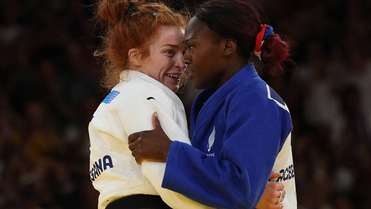 Lubjana Piovesana und Superstar Clarisse Agbégnénou<br />  Lubjana Piovesana und Superstar Clarisse Agbégnénou<br />