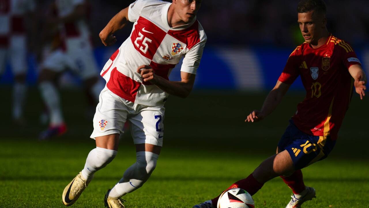 Der kroatische Nationalspieler Luka Sucic (l.) verlässt Red Bull Salzburg. Der kroatische Nationalspieler Luka Sucic (l.) verlässt Red Bull Salzburg.