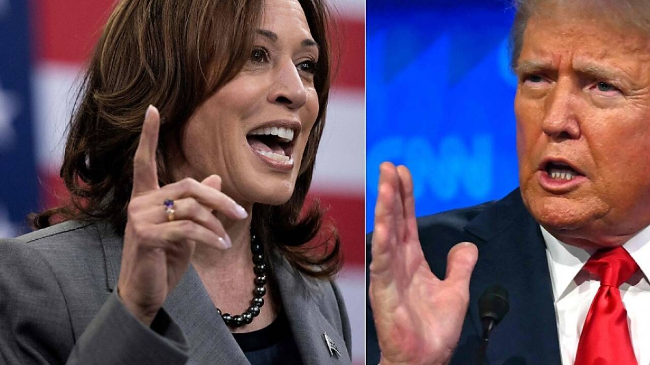 Trump in Frage eines TV-Duells mit Harris zögerlich  Trump in Frage eines TV-Duells mit Harris zögerlich