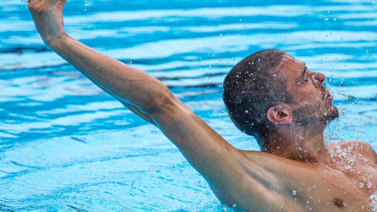 Giorgio Minisini ist einer der besten männlichen Synchronschwimmer. Bei Olympia in Paris fehlt der Italiener aber.  