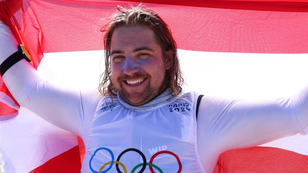 Valentin Bontus jubelt über Gold. 