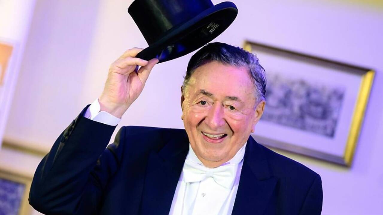 Richard Lugner am Donnerstag, 8. Februar 2024, im Grand Hotel in Wien. 