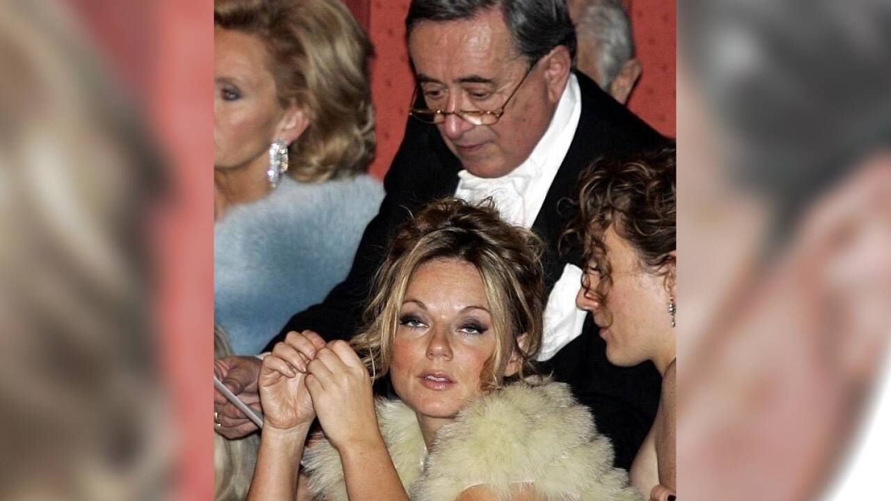 Geri Halliwell und ihr Gastgeber Richard Lugner im Jahr 2005. 