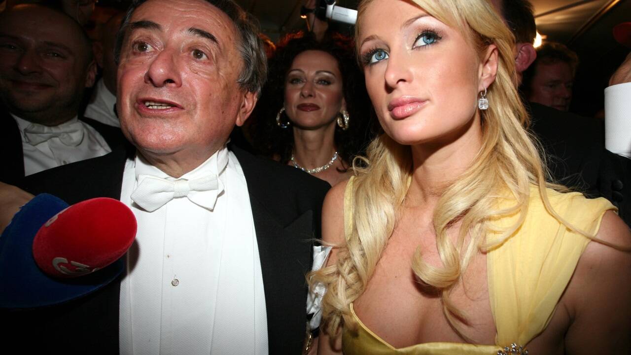 Baumeister Richard Lugner und sein Opernballgast Paris Hilton im Jahr 2007. 