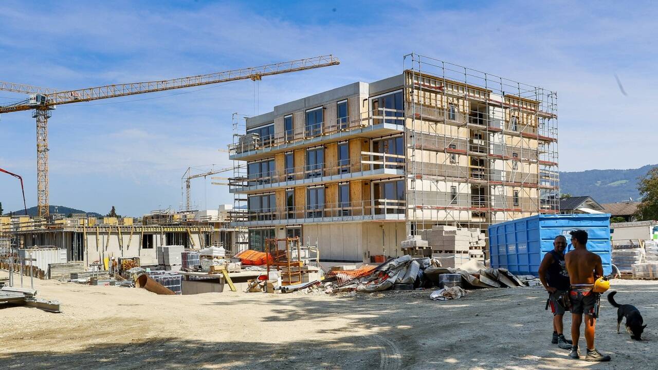 Am Dossenweg im Stadtteil Gneis entstehen 258 geförderte Wohneinheiten.  